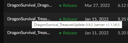 Dragon Survivalのトレジャーアップデートファイル