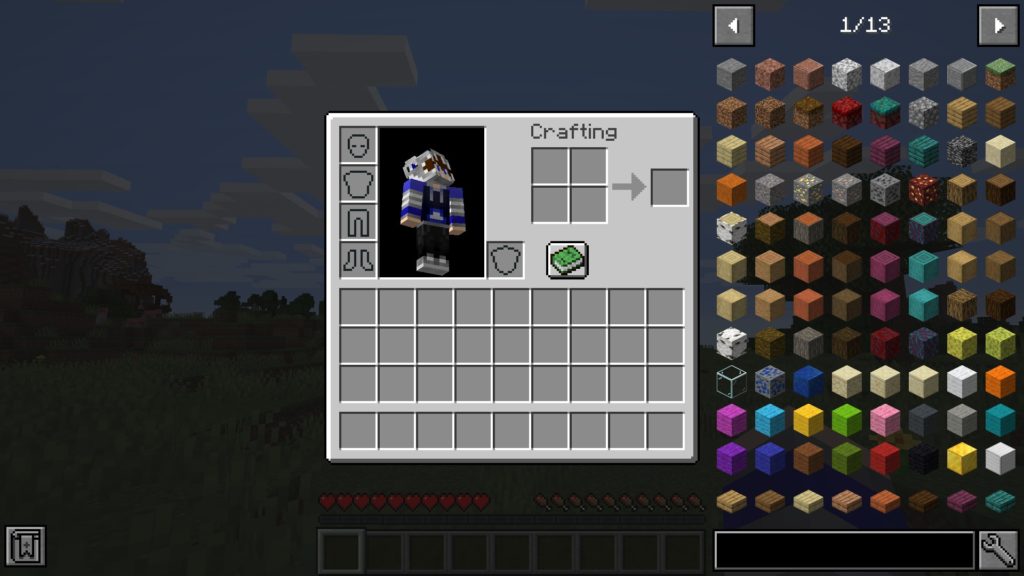 JEIを導入したMinecraftのインベントリ画面