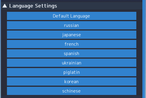 Ren'Py Debug UIの言語切り替え画面